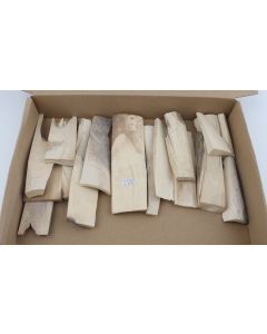 Untreated white mammoth ivory offcuts