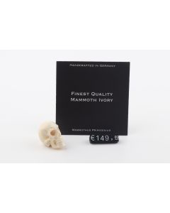 Hand carved mammoth ivory skull