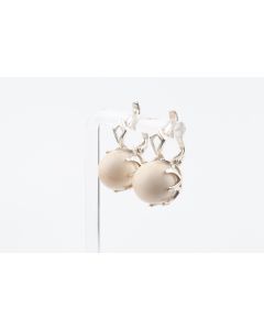 Mammoth Ivory & Silver Earrings