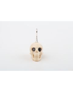 Festive Mammoth Ivory Skull Pendant 