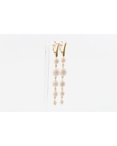 Long Graduated Mammoth Ivory Earrings